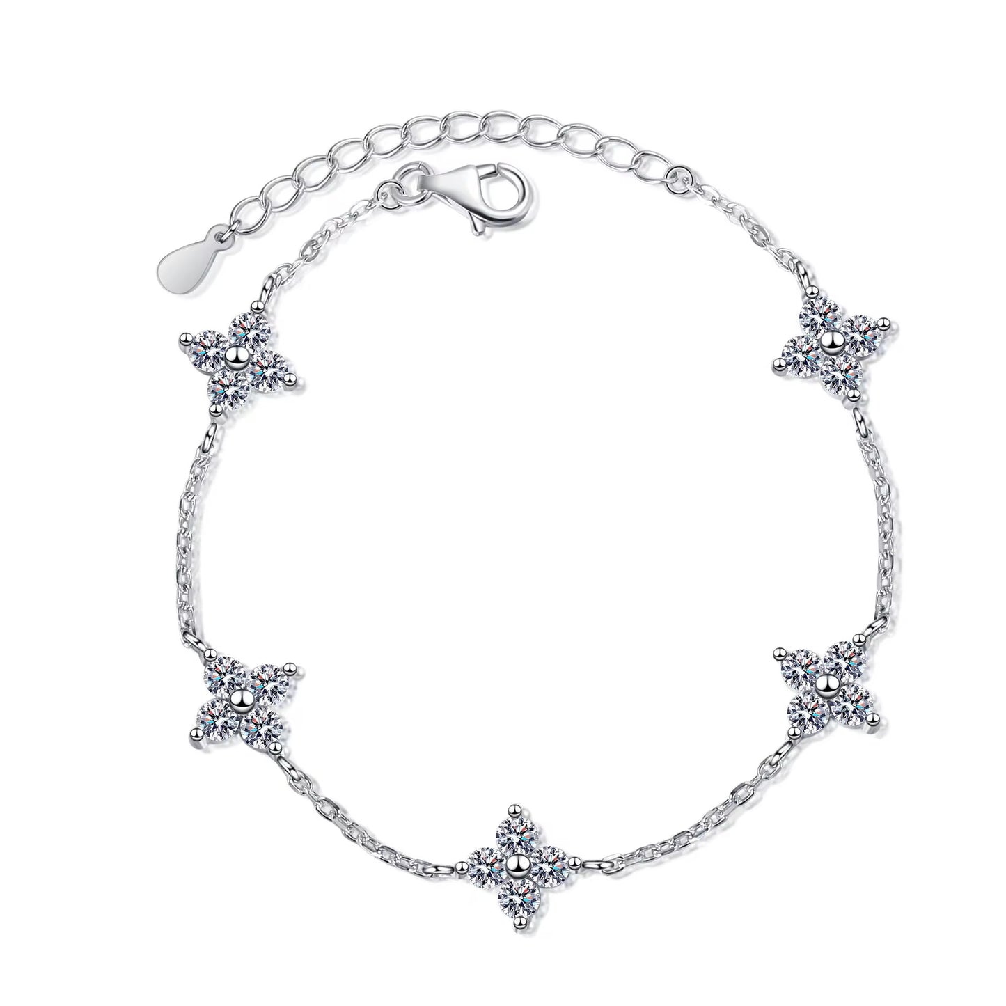 Celeste Floral Moissanite Bracelet