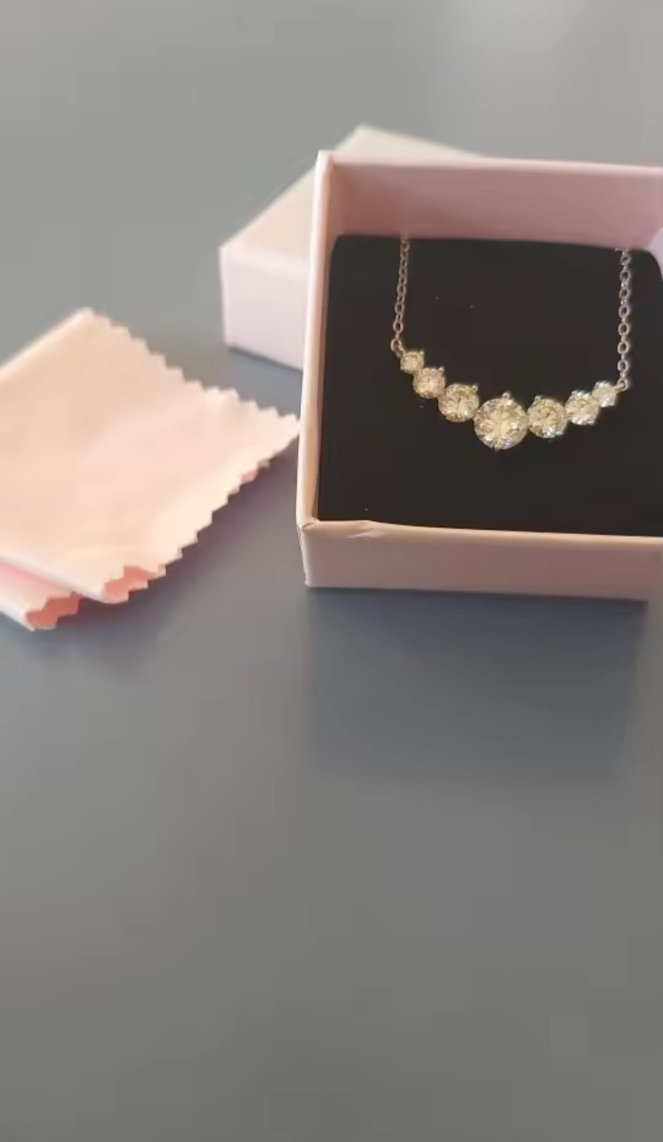 Celeste Radiance 1.7ct Progressive Moissanite Necklace