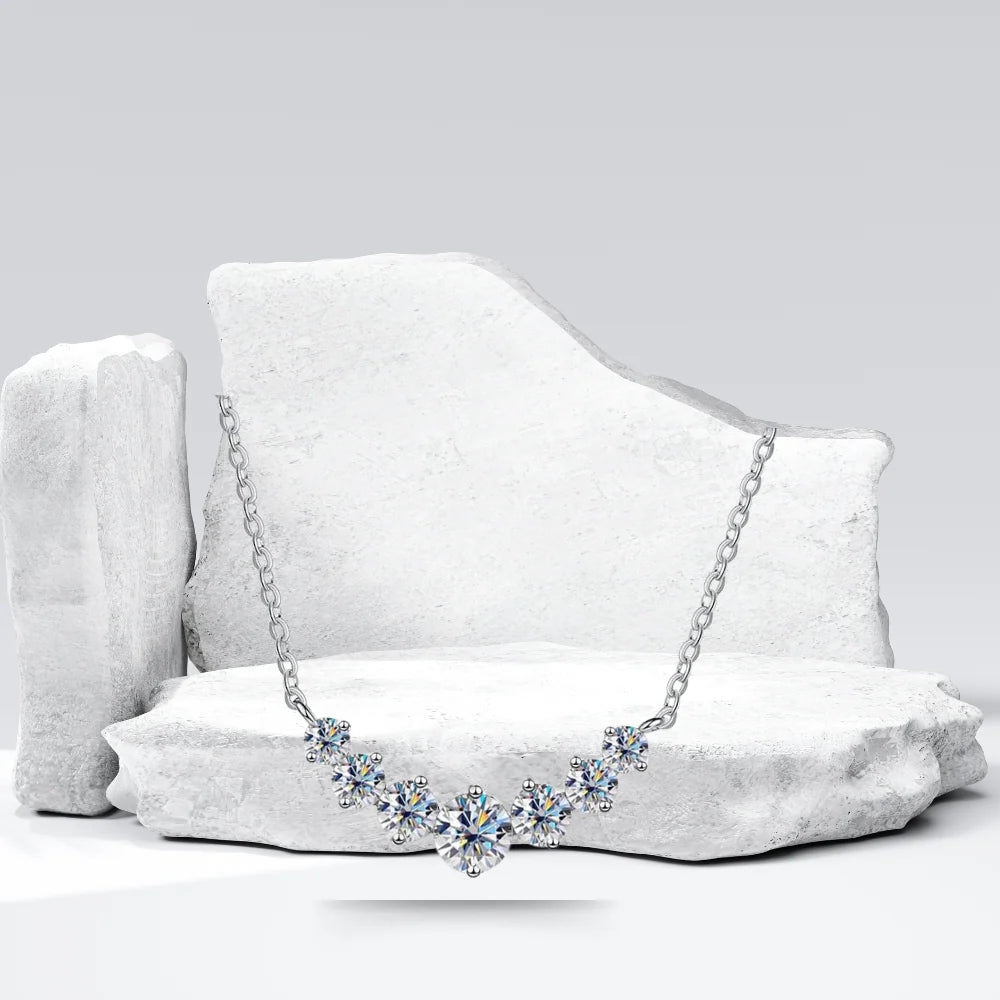 Celeste Radiance 1.7ct Progressive Moissanite Necklace