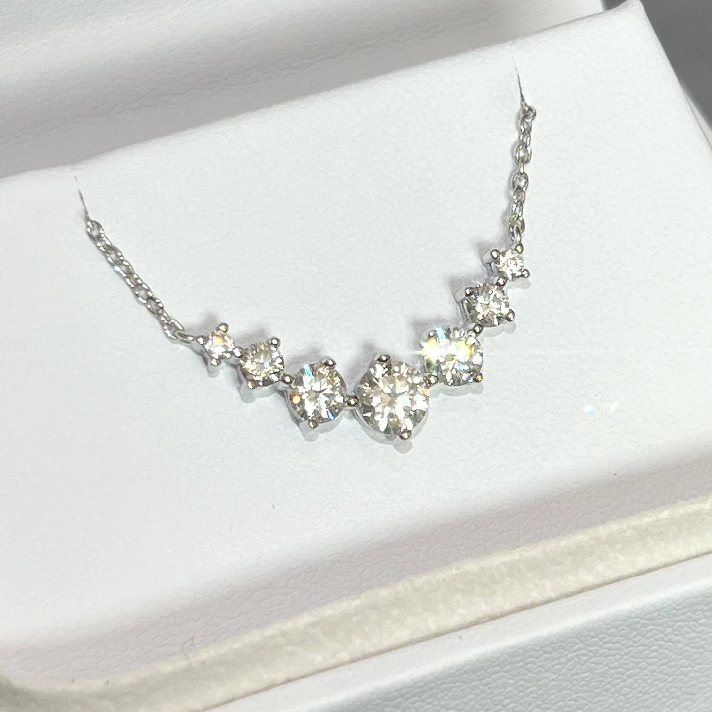 Celeste Radiance 1.7ct Progressive Moissanite Necklace