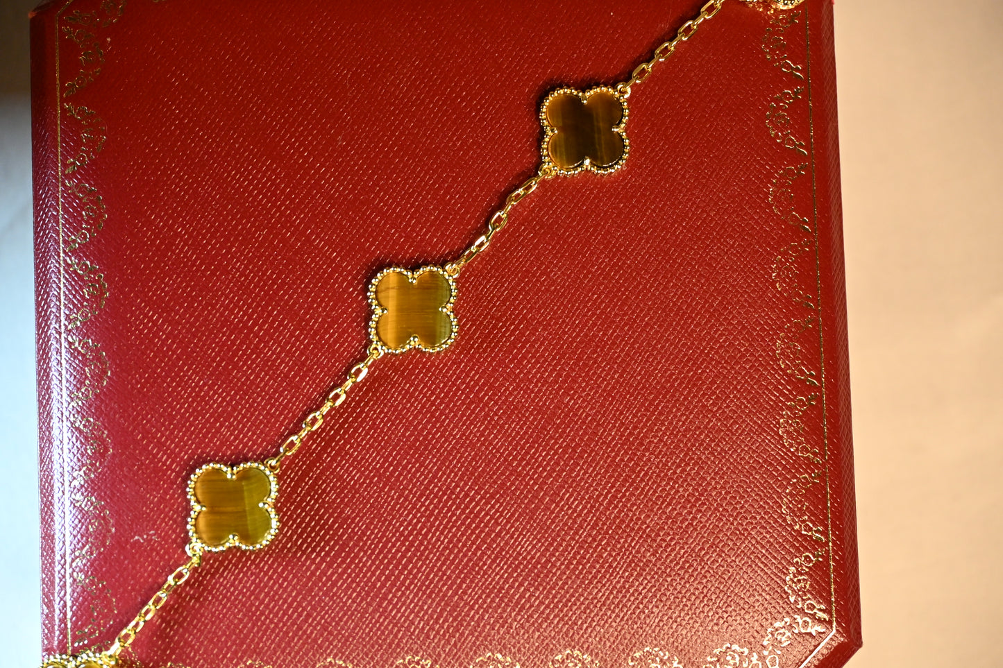 Tiger Eye Clover Alhambra Bracelet
