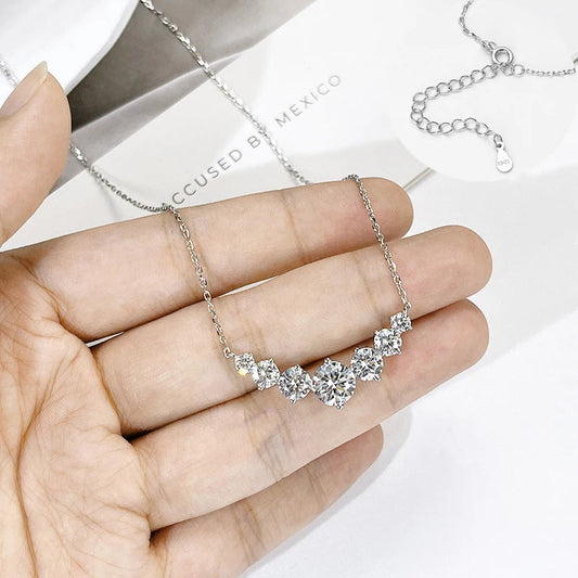 Celeste Radiance 1.7ct Progressive Moissanite Necklace