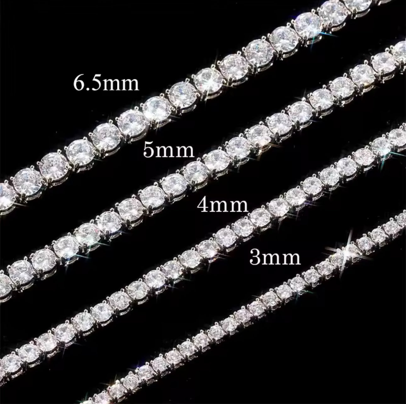 Eternity Moissanite Tennis Necklace