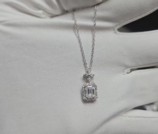 Eternal Halo Moissanite Necklace