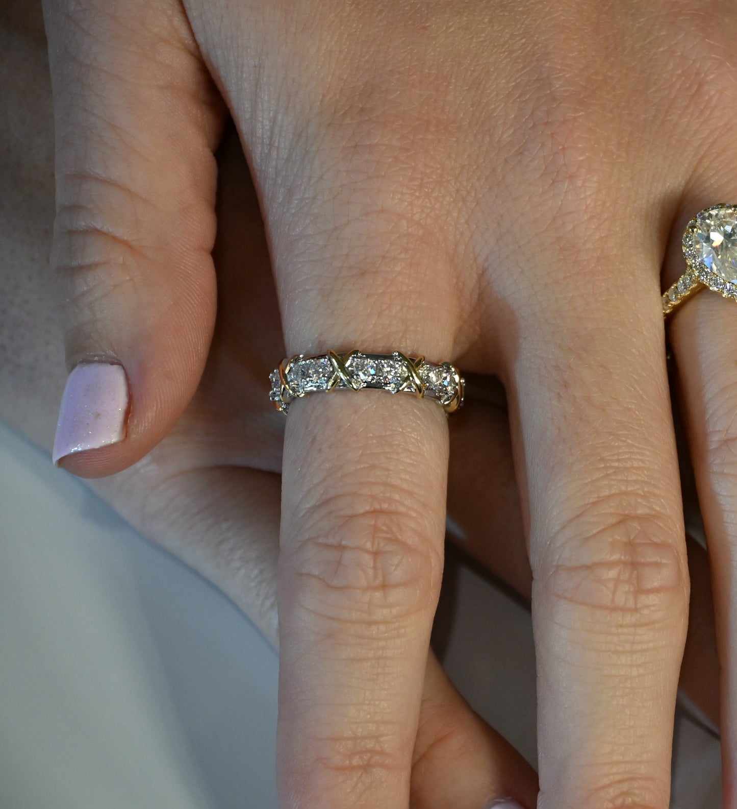 Harmony Moissanite Eternity Ring