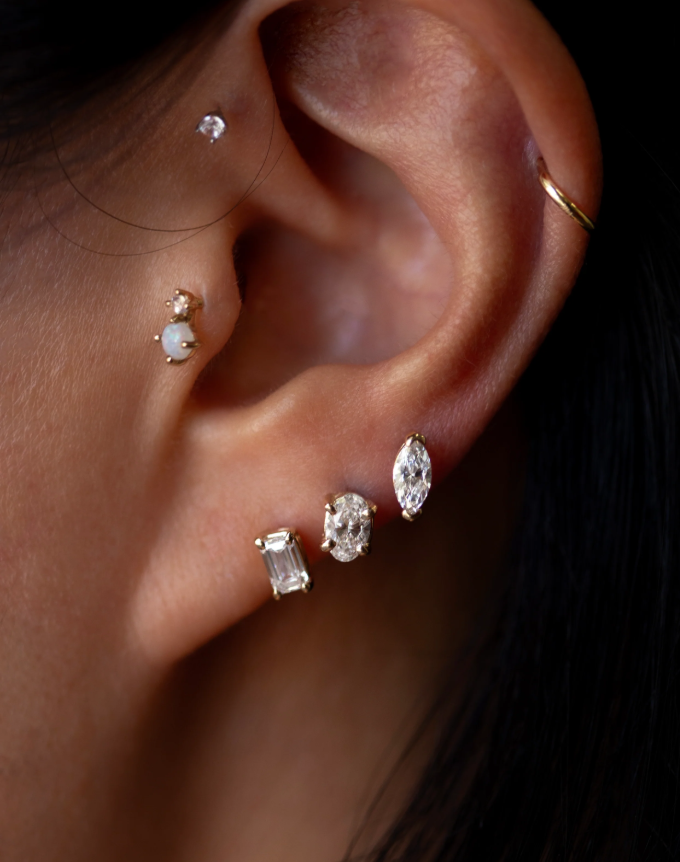 Women's Lab Diamond Earrings