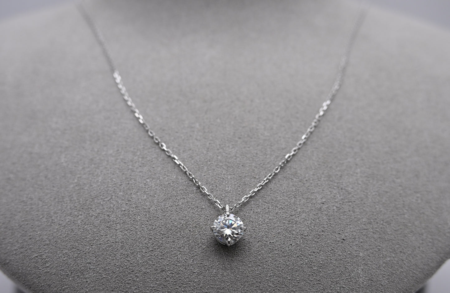 ✨ The Starlight 1.00ct Moissanite Solitaire Necklace ✨