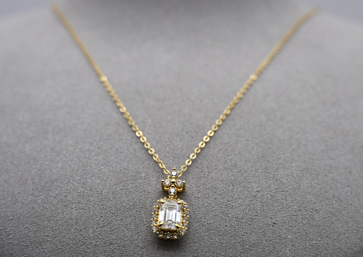 Eternal Halo Moissanite Necklace