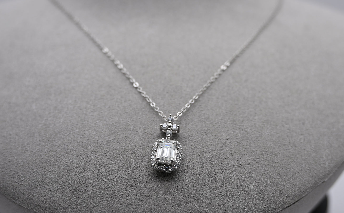 Eternal Halo Moissanite Necklace