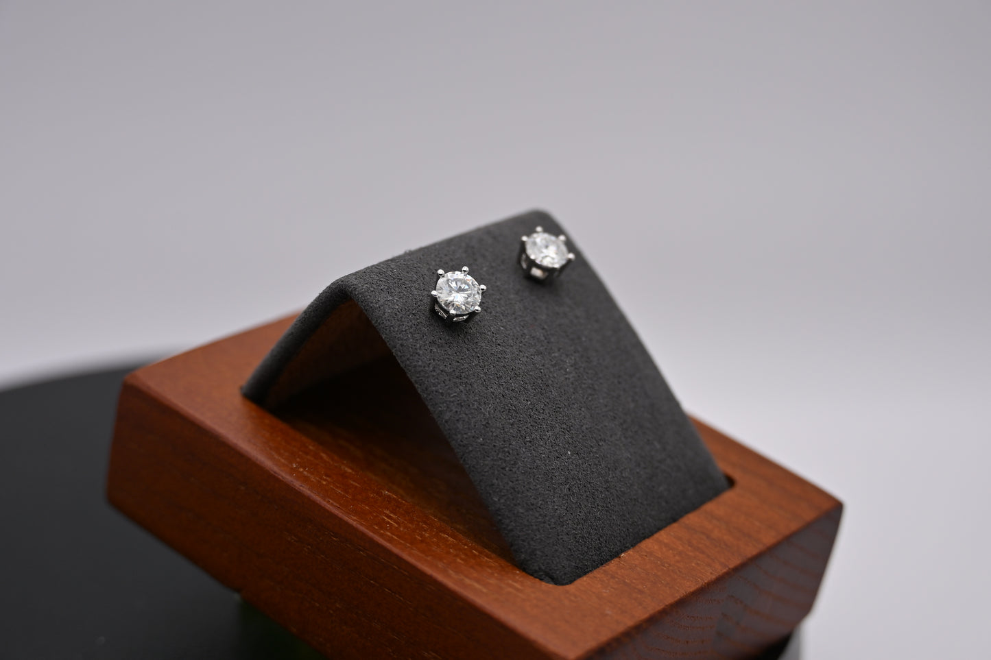 Classic Solis Six-Prong Moissanite Stud Earrings (1 CTTW)